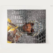 Tenture Reine tribale africaine (Devant (Horizontal))