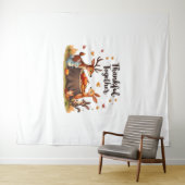 Tenture Remerciements Ensemble - Beaux Animaux Boisés Than (En situation (horizontale))