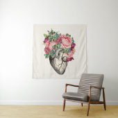 Tenture Rempli au coeur anatomique débordant (En situation)