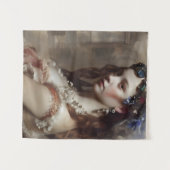 Tenture Renaissance Princesse AI générée art imaginaire (Devant (Horizontal))