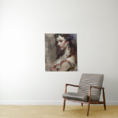 Tenture Renaissance Princesse AI générée art imaginaire (En situation)