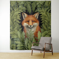 Renard Art nouveau dans la forêt