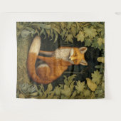 Tenture Renard dans la forêt, style Art nouveau (Devant (Horizontal))