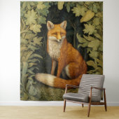 Tenture Renard dans la forêt, style Art nouveau (En situation)