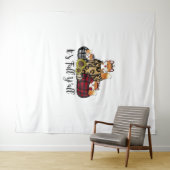 Tenture Renard drôle C'est automne Y'all Thanksgiving Anim (En situation (horizontale))