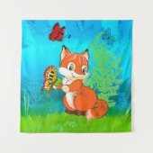 Tenture renard et papillon (Devant)