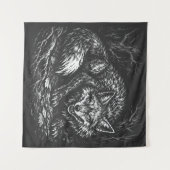 Tenture Renard rusé de la forêt — par BurnsInHell (Devant (Horizontal))