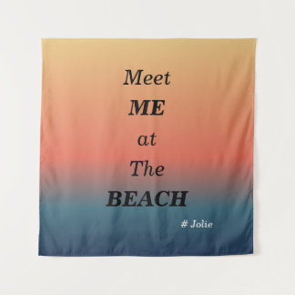 Tenture Rencontre-moi à la plage Couleur lever de soleil p