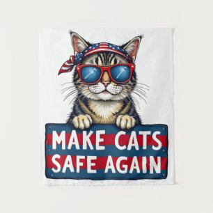 Tenture Rendre les chats en sécurité, une fois de plus, le