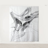 Tenture Rendu Architectural Futuriste : Wavvy (Devant)