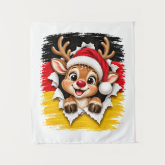 Tenture Renne allemand de Noël