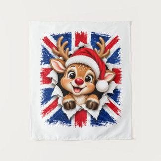 Tenture Renne de Noël britannique