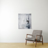 Tenture Rennes dans l'Aquarelle gris sauvage Noël (En situation)