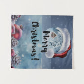 Tenture Rennes de Noël modernes drôles et mignonnes (Devant (Horizontal))