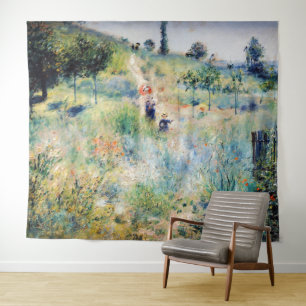 Tenture Renoir - Chemin menant à travers l'herbe haute
