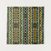 Tenture Répétez. Broderie géométrique transparente. Décora (Devant (Horizontal))