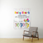 Tenture Requin coloré pour enfants | Anniversaire (En situation)