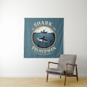 Tenture Requin et Pêcheur (En situation)