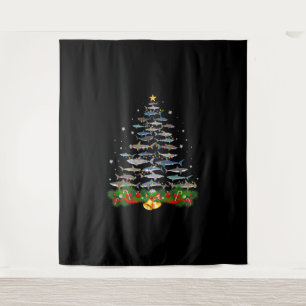 Tenture Requin Noël Arbre de requin Amateurs de cadeaux