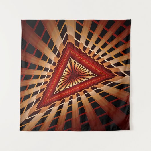 Tenture Réseau d'Imaginaires 3D Conception graphique fract (Devant (Horizontal))