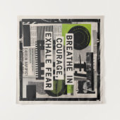 Tenture Respirez dans le courage, expirez la peur (Devant (Horizontal))