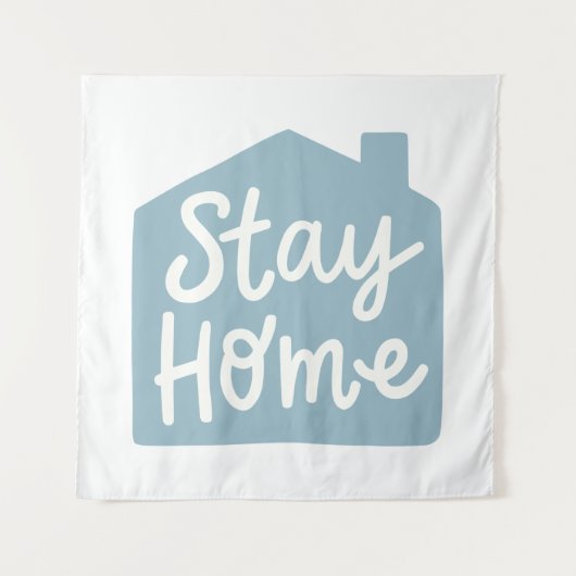 Tenture Rester à la maison (Devant)