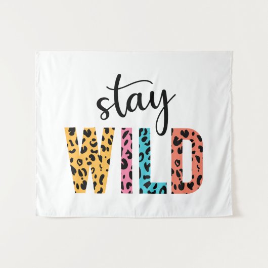 Tenture Restez à l'abri (Devant (Horizontal))