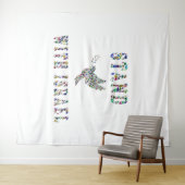 Tenture Restez avec Israël (En situation (horizontale))