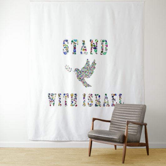 Tenture Restez avec Israël (En situation)