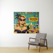 Tenture Retro 50s Mardi Gras Cocktail Party (En situation (horizontale))