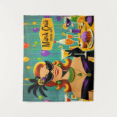 Tenture Retro 50s Mardi Gras Cocktail Party (Devant)