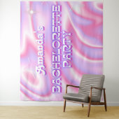 Tenture Retro Bachelorette Party Arrière-plan rose Super (En situation)