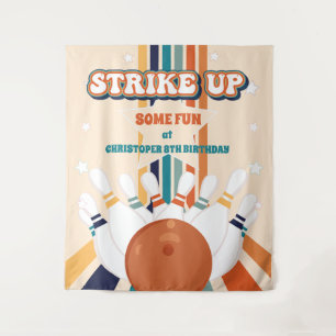 Tenture Retro Bowling anniversaire de enfant Party