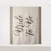 Tenture Rétro Cool future mariée Fête de mariage toile de (Devant)