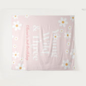 Tenture Retro Daisy Young Wild et Three Birthday (Devant (Horizontal))