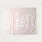 Tenture Retro Daisy Young Wild et Trois Anniversaire (Devant (Horizontal))