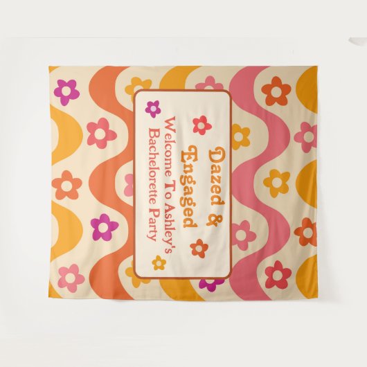 Tenture Retro Dazed et Engagé les années 70 Bachelorette p (Devant (Horizontal))