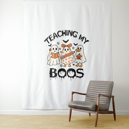 Tenture Retro Enseigner Mes Boos Halloween (En situation)