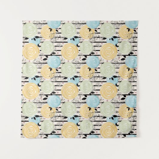 Tenture Rétro, Flower Patch (Devant (Horizontal))