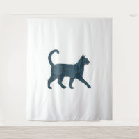 Retro Funny Denim Patch animal chat T-shirt