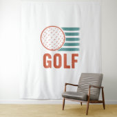 Tenture Retro Grunge Golf (En situation)