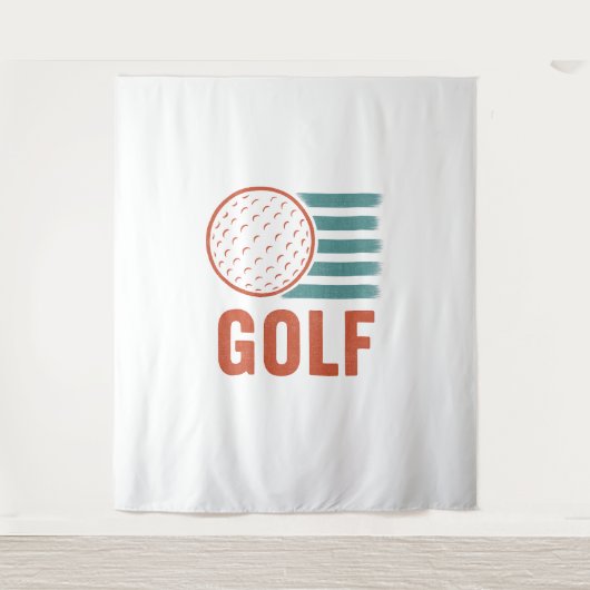 Tenture Retro Grunge Golf (Devant)