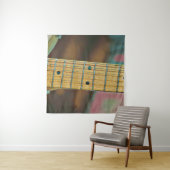 Tenture retro guitar lover gift (En situation (horizontale))