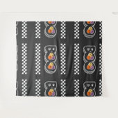 Tenture Retro Halloween Boo Cute (Devant (Horizontal))