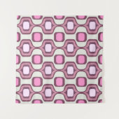 Tenture Retro Hand Drawn Geometric Square Pattern Minimal (Devant (Horizontal))