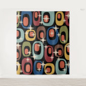 Tenture Retro Mid-Century Moderne Abstrait (Devant)