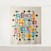 Tenture Retro Mid-Century Moderne Abstrait (Devant)