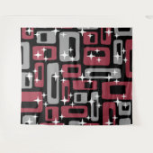 Tenture Retro Mid-Century Moderne Abstrait (Devant (Horizontal))