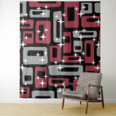 Tenture Retro Mid-Century Moderne Abstrait (En situation)