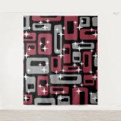 Tenture Retro Mid-Century Moderne Abstrait (Devant)